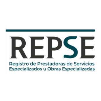 REPSE Logo a color de la certificación Registro de Prestadoras de Servicios Especializados u Obras Especializadas (REPSE)